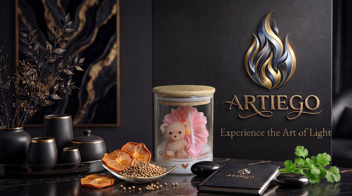 Bear - Scented - Sweet Persimmon & Coriander (Candle Vase L2.76 W2.76 H3.54)