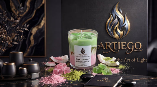 Pink Coconut Matcha Latte (Candle Vase L2.75 W2.75 H3.40)