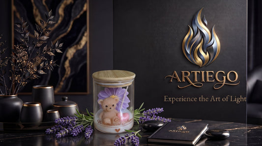 Bear Chamomile - Scented - Lavender (Candle Vase L2.76 W2.76 H3.54)
