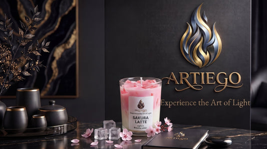 Sakura Latte (Candle Vase L2.75 W2.75 H3.40)