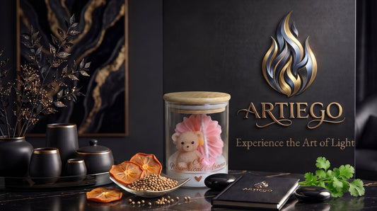 Bear - Scented - Sweet Persimmon & Coriander (Candle Vase L2.76 W2.76 H3.54)
